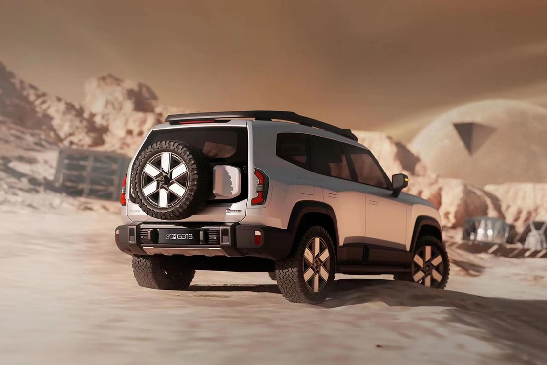 تشانغن ديب بلو شينلان G318 4 عجلات سوف كهربائي مزيج من الوقود 4WD Off-road EV Car مركبة طاقة جديدة