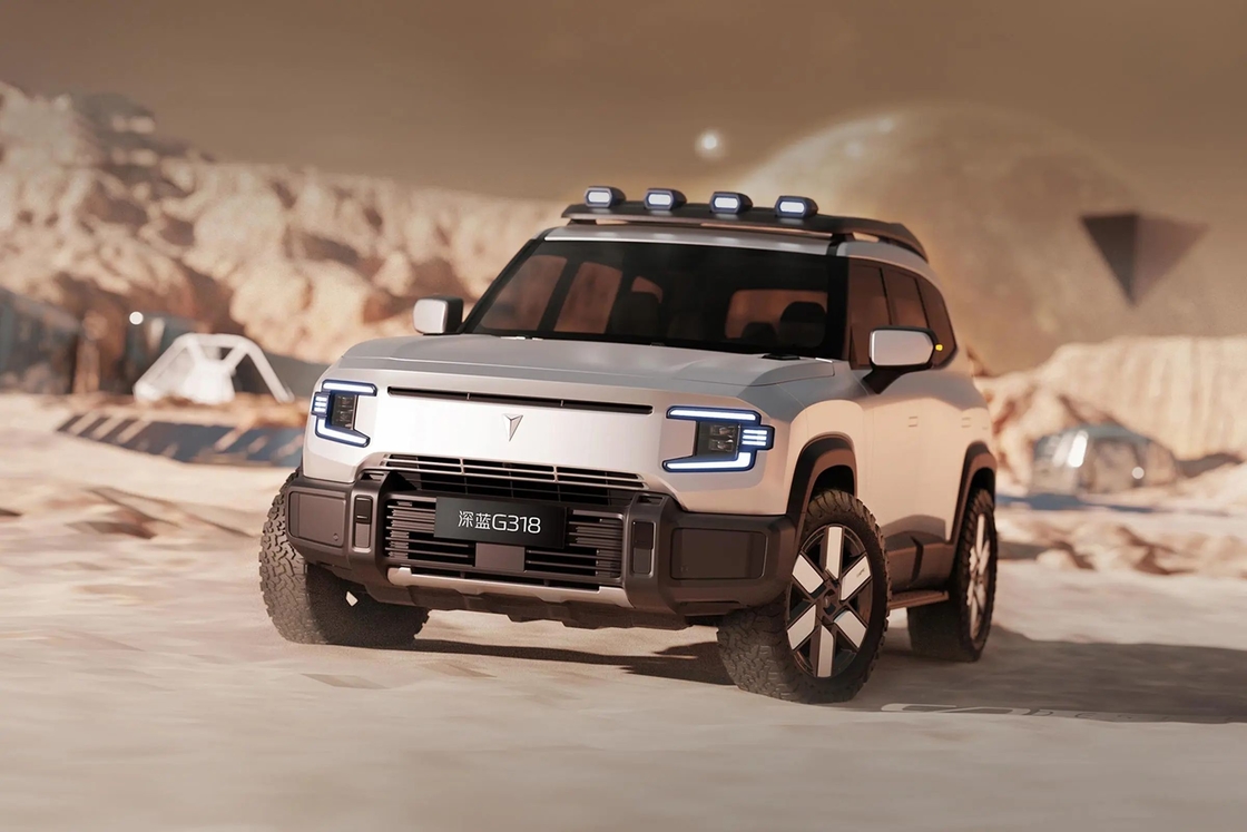 تشانغن ديب بلو شينلان G318 4 عجلات سوف كهربائي مزيج من الوقود 4WD Off-road EV Car مركبة طاقة جديدة
