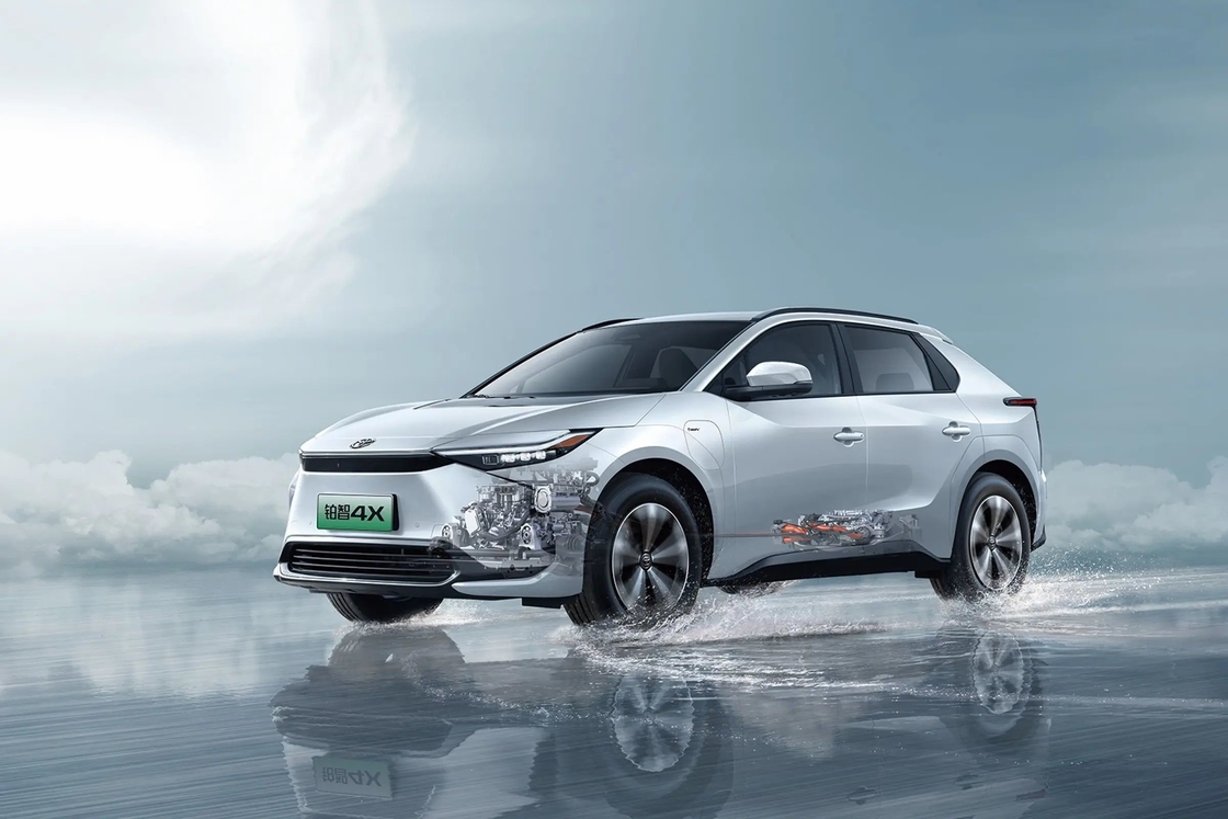 الكهرباء تويوتا الكهرباء السيارة الكهربائية النقية متوسط الحجم تويوتا Bz4x SUV الكهربائية