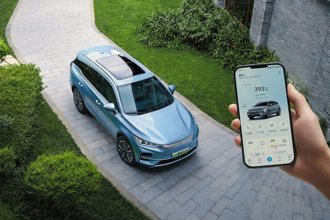 4WD الطاقة الجديدة BYD EV سيارة 112 كيلومتر نوع حصري العلامة التجارية Byd Tang DM-I
