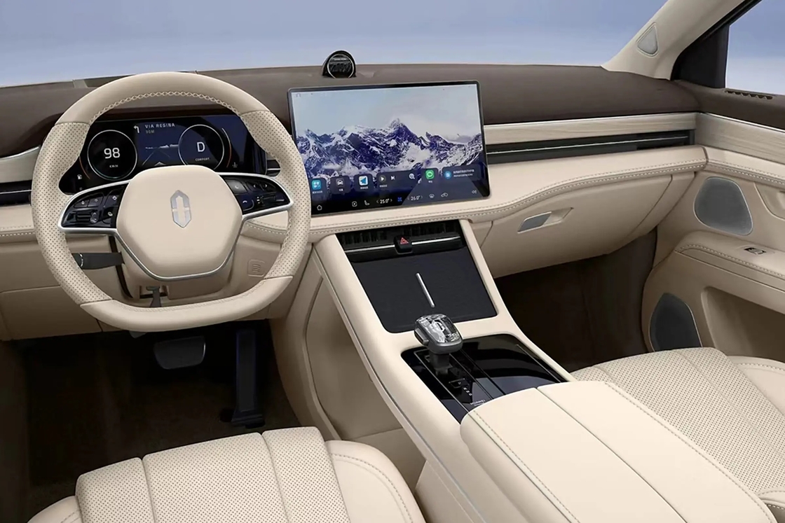 Aito M9 2024 Max Extend Range 496 HP مركبة مزدوجة المحركات سيارة SUV كبيرة سيارة